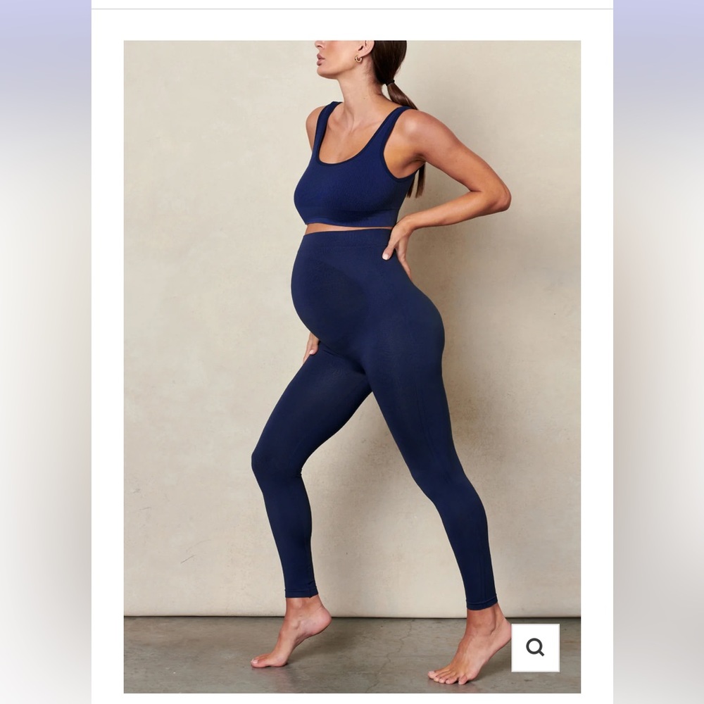 BLANQI® Everyday™ Maternity Belly Support Leggings - Navy / Medium